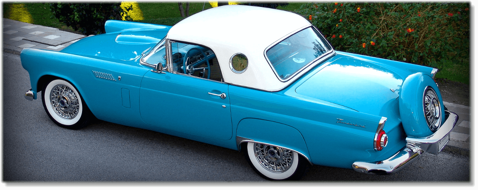 1956 Ford Thunderbird para alquiler videos musicales, fotografia, Malaga, Marbella