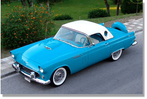 1956 Ford Thunderbird para alquileres en la Costa del Sol