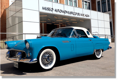 1956 Ford Thunderbird alquilar Malaga, Marbella, Mijas