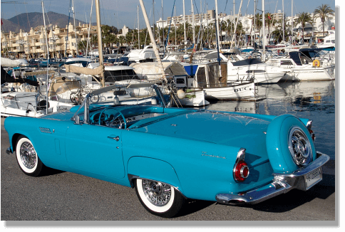 56 Thunderbird alquiler  Benalmadena, Fuengirola, Estepona