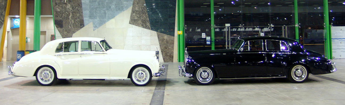Alquiler combo Rolls Royce blanco y negro