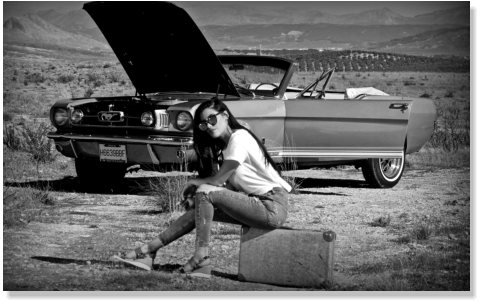 coche clasico fotografia Malaga