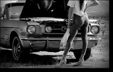 Muscle car americano para fotos en la provincia de Málaga