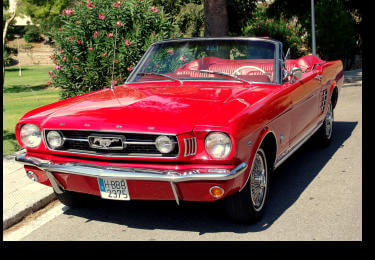1966 Mustang para videos, fotos, eventos especiaes, publicidad y marketing, lanzamiento de productos