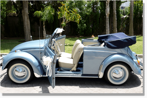 66 Volkswagen Beetle, escarabajo, para bodas en Marbella, Malaga
