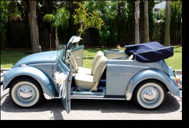 66 Volkswagen Beetle, escarabajo, para bodas en Marbella, Malaga