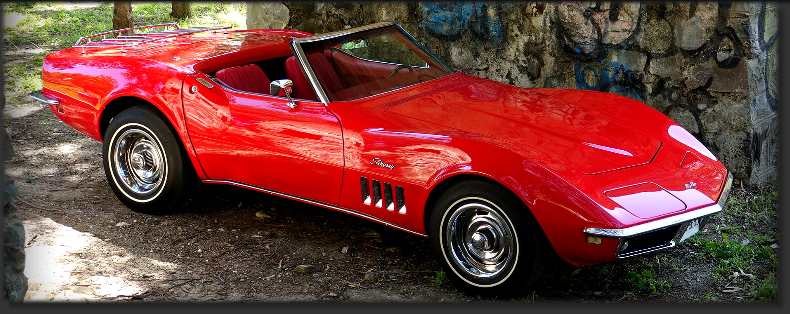 1968 Corvette Stingray para videos musicales, fotografia, publicidad en Marbella, Malaga