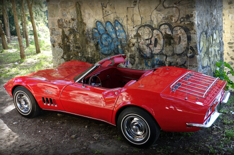 1968 Corvette Stingray C3 disponible para todo tipo de fotos en la Costa del Sol