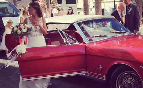 Mustang descapotable para bodas en Torremolinos, Fuengirola